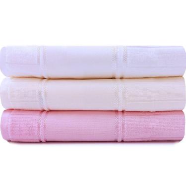 Imagem de Jogo de Toalha 3 Peças Banho Aveludado Para Bordar - Artesanalle Dohler - Emcompre