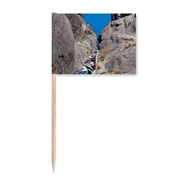 Imagem de Decoração de festa com bandeira de palito de dente moderno presente Art Deco de uma linha