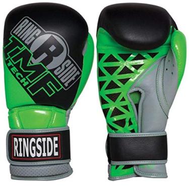 Imagem de Ringside Youth IMF Tech Sparring Luvas pretas/verde, 355 ml