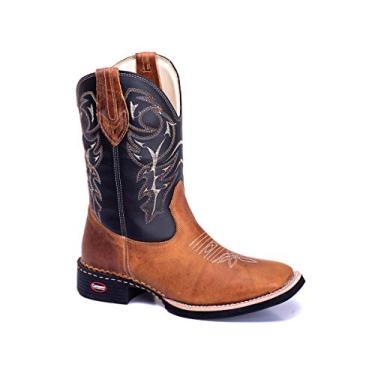 Imagem de Bota Masculina Country Cano Longo Bico quadrado legitimo couro bovino 223 (43, 223mostarda)