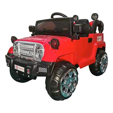 Imagem de Carro Elétrico Jipe Elétrico Infantil BZ J1 12V Vermelho com Músicas e Luzes BARZI MOTORS