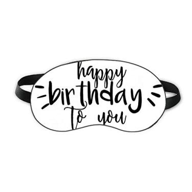 Imagem de Happy Birthday Celebrate Citação Sleep Eye Shield Capa macia para sombra noturna
