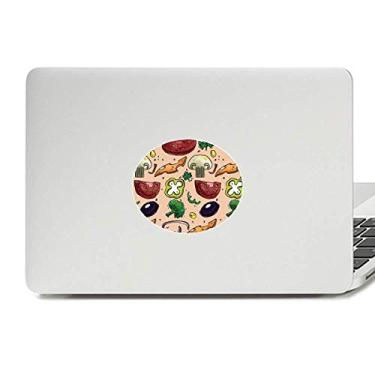 Imagem de Adesivo de notebook com emblema de vinil Peppers Cebola Pizza Tomate Foods