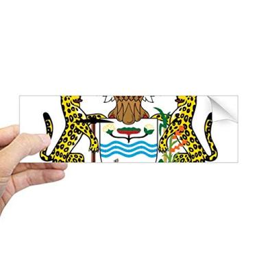 Imagem de DIYthinker Guyana South America Emblema nacional retangular para-choque, adesivo para janela
