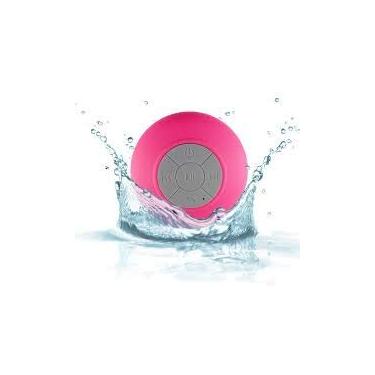 Imagem de Caixa De Som Bluetooth Sem Fio Aprova Dagua Banheiro Rosa