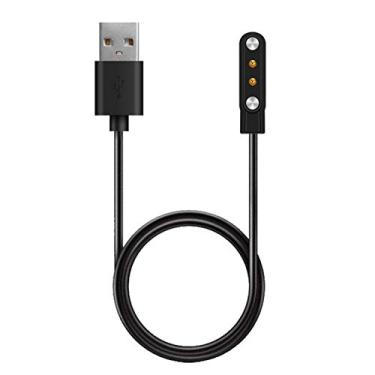 Imagem de LANGYA Carregador para Haylou Solar LS05, estação relógio inteligente com cabo carregamento USB magnético, acessórios cabo USB para carregador rápido, 100 cm