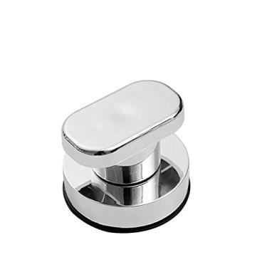 Imagem de Porta deslizante de janela de vidro, resistente e sem costura, alça auxiliar de armário de geladeira doméstico, alça de ventosa, prata 1PC A