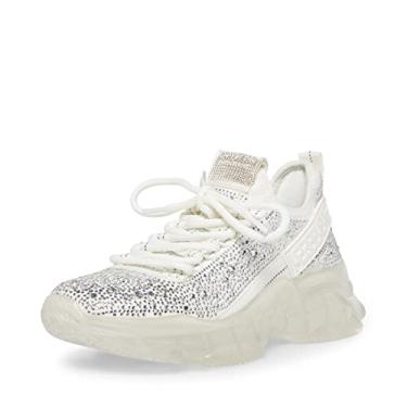 Imagem de Steve Madden Tênis feminino Maxima, Multi strass branco, 38