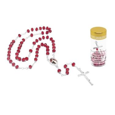 Imagem de Terço Santa Teresinha do Menino Jesus Cristal no Vidrinho