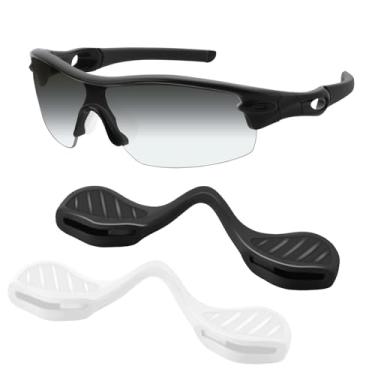 Imagem de Mryok Nosepiece Nosepiece Nosepiece para óculos de sol Oakley Radar Path EV RadarLock, ajuste asiático, branco e preto