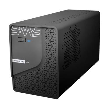 Imagem de No-Break 600VA SMS Lite - Entrada Bivolt - Saída 115V - Semi Senoidal - 4 Tomadas - Preto - 29202