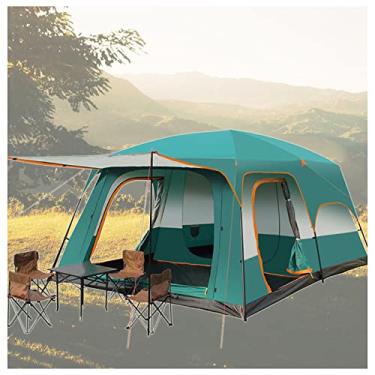Imagem de Grande barraca de acampamento 5 a 8 pessoas espaçosa, proteção solar pop up barraca de festival prática resistente barraca para acampamento Olá