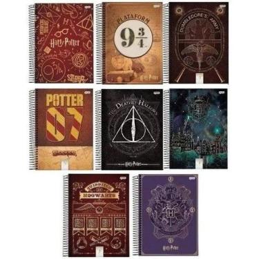 Imagem de Kit 2 Cadernos Harry Potter Espiral 240 Fls Harry Potter Jandaia