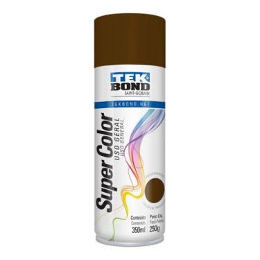 Imagem de Tinta Spray Super Color Uso Geral 350ml Marrom Tekbond