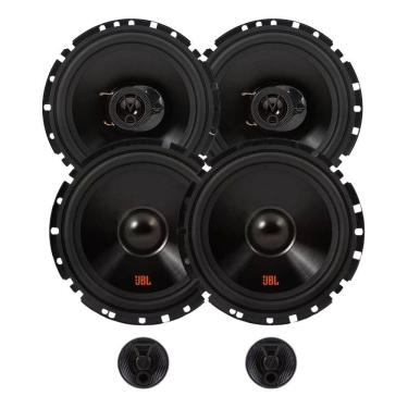 Imagem de Kit Par de Alto Falantes 6  JBL FLEX4 6TRFX55 110W + Kit 2 Vias 6  JBL FLEX4 62VFX55 110W