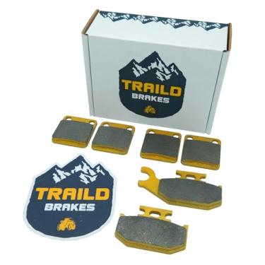 Imagem de Polaris Ranger 150 2018-2024 Conjunto de pastilhas de freio de cerâmica dianteiro e traseiro