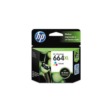 Imagem de Cartucho de Tinta HP 664XL Colorido Original (F6V30AB) Para Impressora Deskjet 2136, 2676, 3776, 5076, 5277