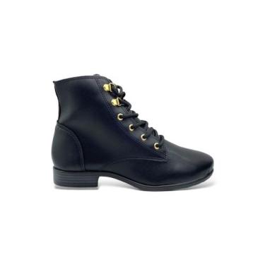 Imagem de Coturno Feminino Bota Moleca 5335107 Casual Confortável