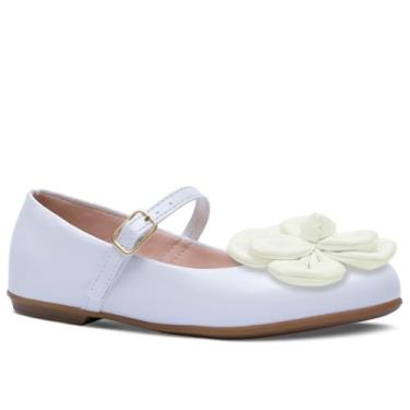 Imagem de Sapatilha Feminina Infantil Menina Nº 28 Ao 36 Sapato Boneca Mary Jane 02.44j (Branco, BR, Criança de 9 a 12 anos, Numérico, 35)