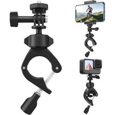 Imagem de Adaptom Suporte de bicicleta + suporte de telefone, câmera de rotação 360 para câmera de bicicleta para espelho retrovisor de motocicleta para GoPro Max Hero 12 11 10 9 8 Insta360 DJI Acessórios de