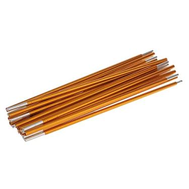 Imagem de Tachiuwa de de Reposição de Tenda de Liga de Alumínio de Ajustável para Acessórios de Acampamento de para Cami, Ouro, Φ8.5mm, 395 cm