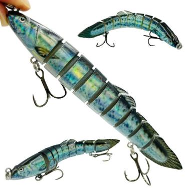 Imagem de Isca Artificial Articulada Tuvira Cromada 14cm 21.4gr Para Tucunaré Traíras Robalos-Unissex