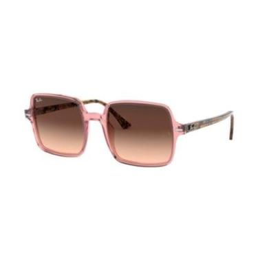 Imagem de Óculos Solar Ray Ban Square II Rb1973 1282a5 53  Translucido Lente  Degradê Marrom-Unissex