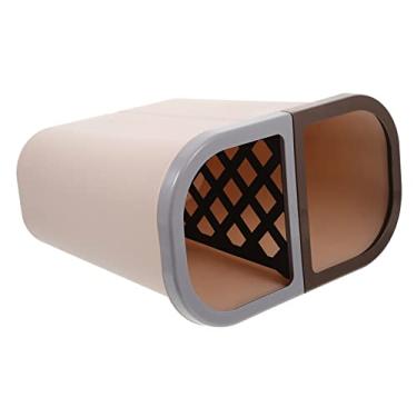 Imagem de Classificação da lata de lixo Lixeira Lixeira classificada Lixeira dupla Lata de lixo Lixeira pequena Cesto de lixo Cesto de papéis recicláveis ​​a seco Cesto de armazenamento de plástico reciclável O