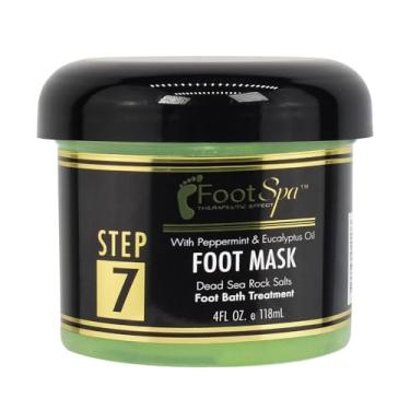 Imagem de FOOT SPA - Cream Mask for Foot, 4 Oz With Peppermint and Eucalyptus Oil - Pedicure Massage for Tired Feet and Body, Hydrating, Fresh Skin