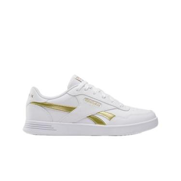 Imagem de Reebok Tênis feminino Court Advance Bold, branco/dourado, 40