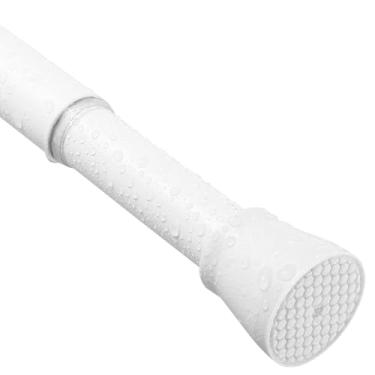 Imagem de Fvonzn Varão de cortina de tensão branca para janelas de 76 a 162 cm, haste de cortina de mola de pressão expansível ajustável, sem necessidade de perfuração, haste de tensão de 7/8 polegadas de