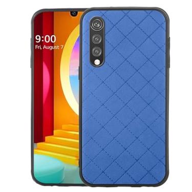 Imagem de ELISORLI Compatível com LG Velvet 5G/LGVelvet Verizon G5 UW T-Mobile 2020 Capa robusta fina acessórios de celular antiderrapante de borracha TPU para celular LM G900UM 4G Tmobile mulheres homens azul