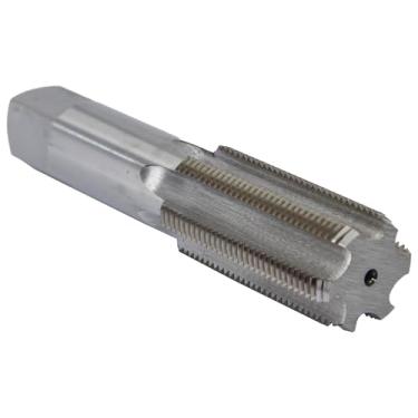 Imagem de Drill America Torneira de rosca manual de aço de alta velocidade DWT Series Qualtech, acabamento sem revestimento (brilhante), redondo com haste de extremidade quadrada, chanfro inferior, tamanho 1-12 (pacote com 1)