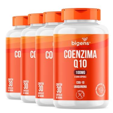 Imagem de Coenzima Q10 100mg Coq-10 Ubiquinona, Biogens, Kit 4x 30 cápsulas