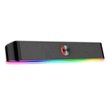 Imagem de Soundbar Gamer Redragon Adiemus, 6W RMS, RGB, USB, 150Hz/20KHz, Botão 