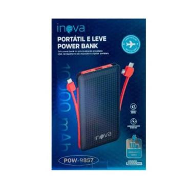Imagem de Carregador Portátil Turbo Power Bank 10000mah Original Inova 10W POW-9