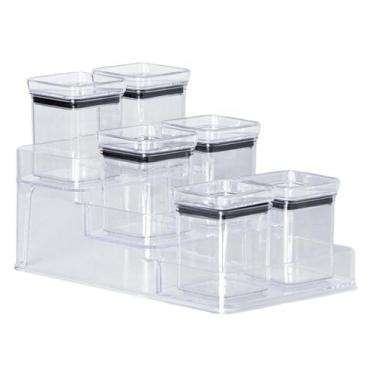 Imagem de Porta Temperos Condimentos de Acrílico Quadrado - Paramount, Cristal