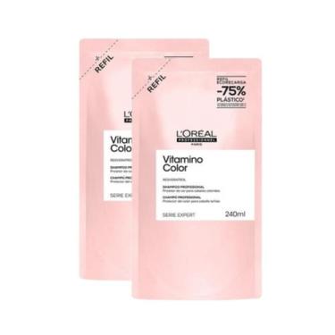 Imagem de Kit 2 Refis Shampool Vitamino Color 240ml - Loreal