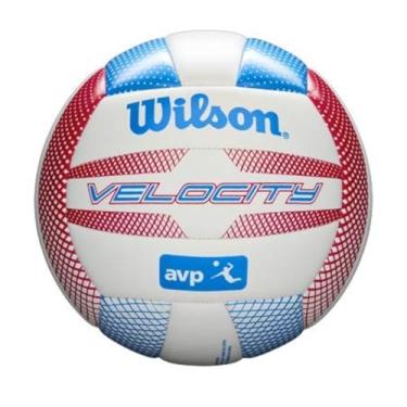 Imagem de Wilson – AVP Velocity Voleibol – Bola recreativa de praia – Tamanho oficial, Red/Blue