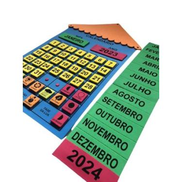 Imagem de Painel Escolar Chamada do Dia e Calendário do Ano - CRIATIVA MATERIAIS
