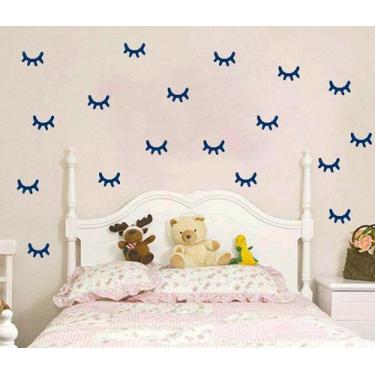 Imagem de Adesivo decorativo 40 Pares de olhos de unicórnio 5cm x 3,3cm Adesivo 