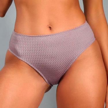 Imagem de Calcinha Cintura Alta em Lycra P ao XL Duloren 129500, G, Berinjela