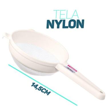 Imagem de Coador Peneira 14,5cm Tela Nylon Plástico Prático Durável Sanremo Cozi