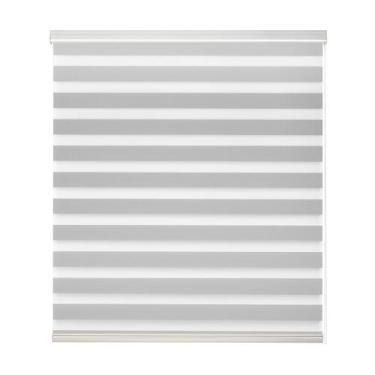 Imagem de Persiana Rolo Zebra Bando 1,00 X 1,60 Bege, Branco, Cinza, Preto, Bege