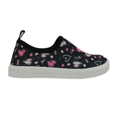 Imagem de Tênis Infantil Calce Fácil Casual Corações - CALCE WEB, 21 BR