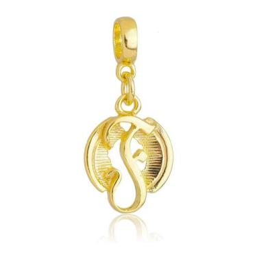 Imagem de Berloque Símbolo da Fonoaudiologia Banhado a Ouro 18k - Work Semijoias