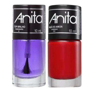 Imagem de Esmalte Maçã do amor + Top Brilho 10ml Anita