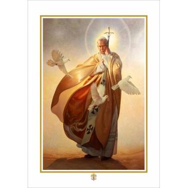 Imagem de Quadro Com Moldura Papa São João Paulo II Brilho - Fabrika de Festa, G