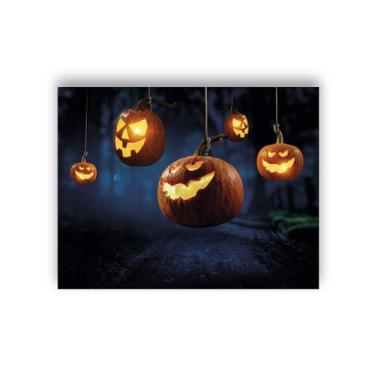 Imagem de Fundo Fotográfico 1,55 X 1,20 -  Halloween Abóboras Árvore 043 - Via C