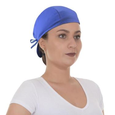 Imagem de Kit 5 Touca Toca Bandana Cirúrgica Culinária Unissex Azul Artipé - Art